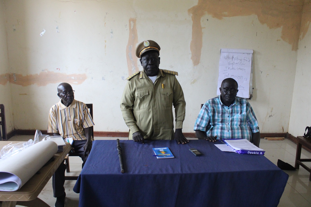 Executive Director Ikwoto County giving opening speech
